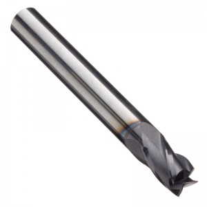 Carbide Square Nose End Mill, Metric, AlTiN Finish, Grov og efterbehandlet udskæring, 30 graders helix, 4 fløjter, 39mm samlet længde, 3mm skærediameter, 3.000mm skaftdiameter